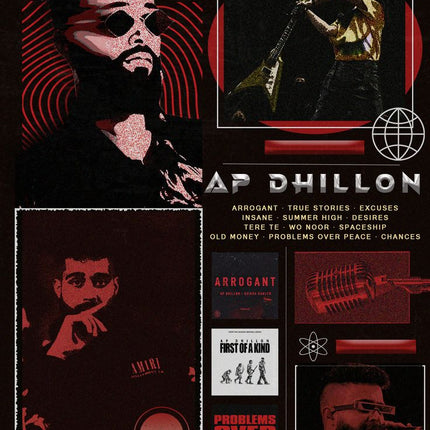 AP Dhillon – Poster (A4 Size)
