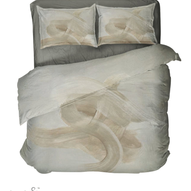 Sarom (CRAFTED STROKES) Bedsheets