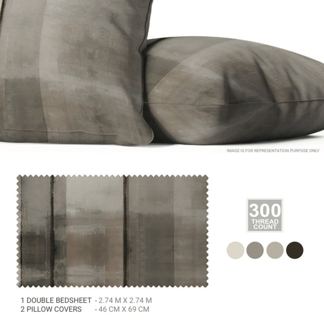 Sarom (CRAFTED STROKES) Bedsheets