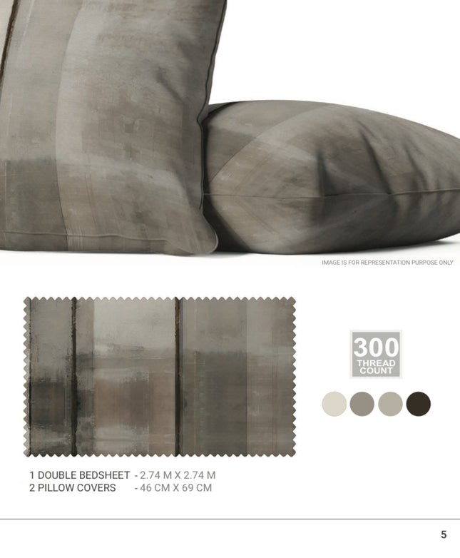 Sarom (CRAFTED STROKES) Bedsheets