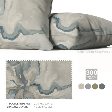 Sarom (CRAFTED STROKES) Bedsheets