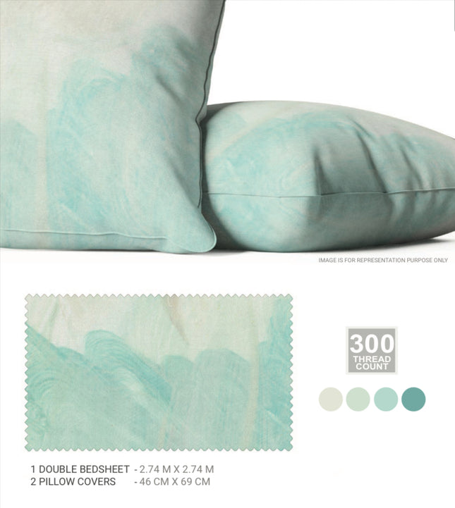 Sarom (CRAFTED STROKES) Bedsheets