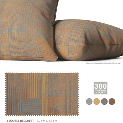 Sarom (CRAFTED STROKES) Bedsheets