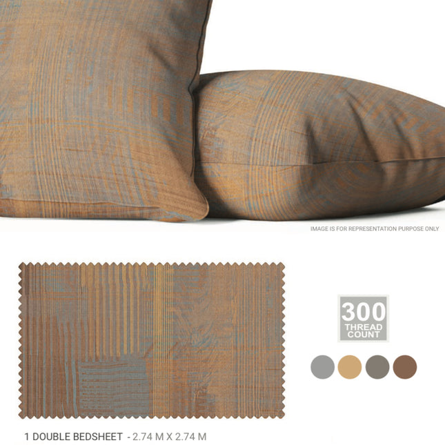 Sarom (CRAFTED STROKES) Bedsheets