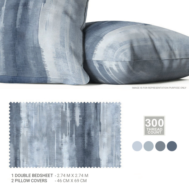 Sarom (CRAFTED STROKES) Bedsheets