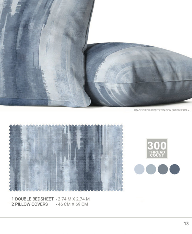 Sarom (CRAFTED STROKES) Bedsheets