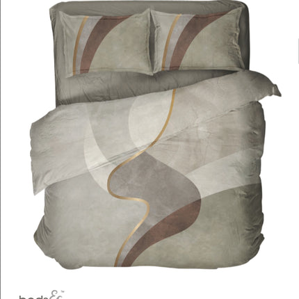 Sarom (CRAFTED STROKES) Bedsheets