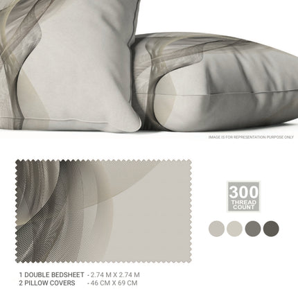 Sarom (CRAFTED STROKES) Bedsheets