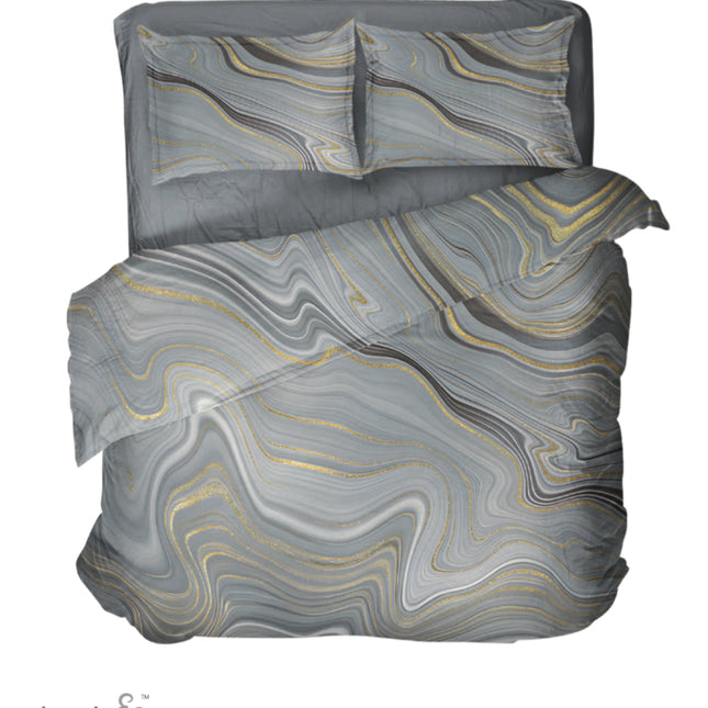 Sarom (CRAFTED STROKES) Bedsheets
