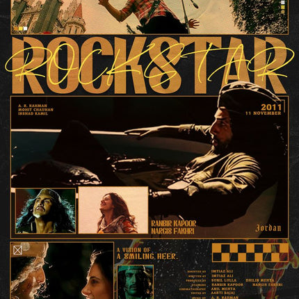 Rockstar – Movie Poster (A4 Size)