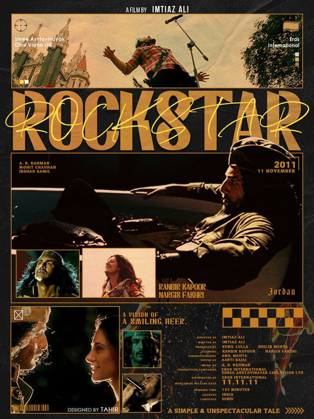 Rockstar – Movie Poster (A4 Size)