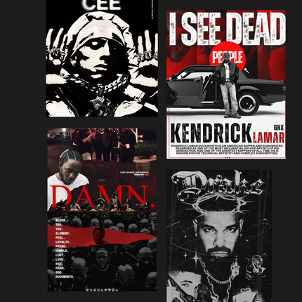 Room Makeover Poster Combo (Set of 4) – A4 Size