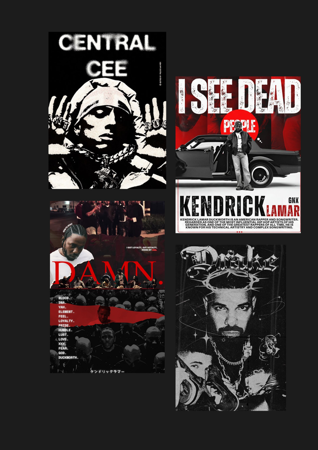 Room Makeover Poster Combo (Set of 4) – A4 Size