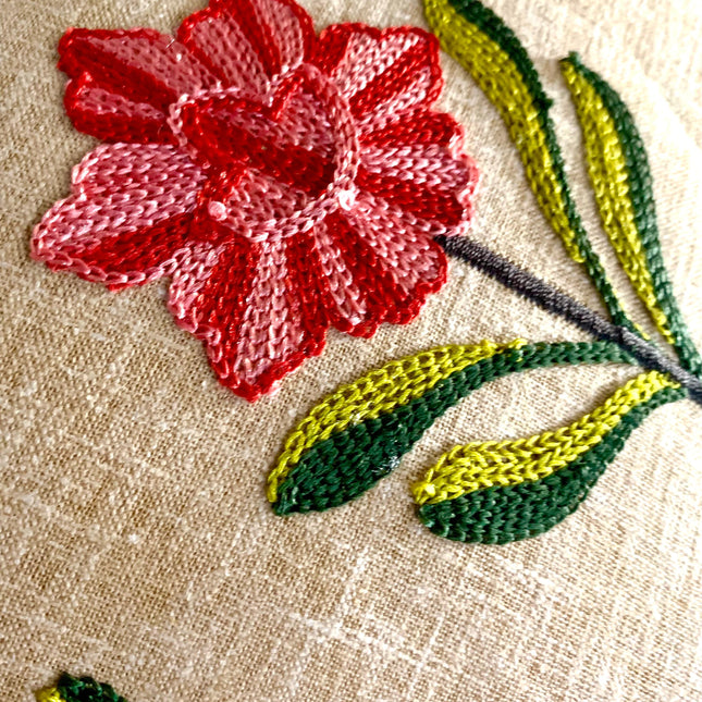 Cotton Cushion Cover With Embroidery