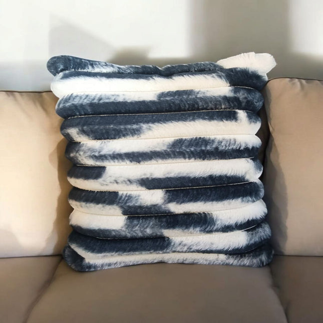 Rabbit Fur Tie & Dye Cushion covers