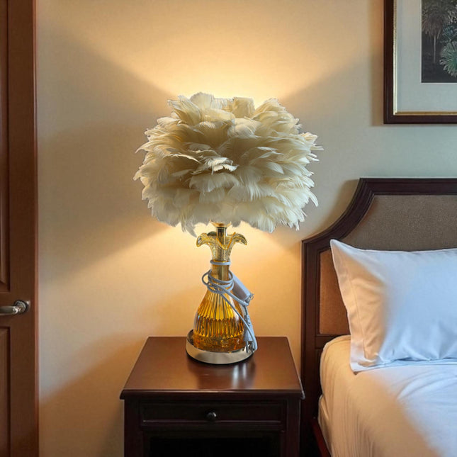 Feather Table Lamp