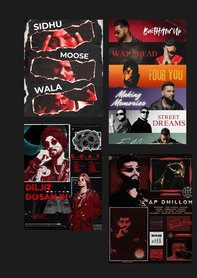 Room Makeover Poster Combo (Set of 4) – A4 Size