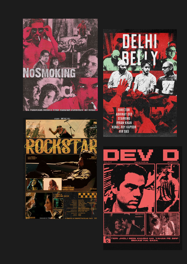 Room Makeover Poster Combo (Set of 4) – A4 Size